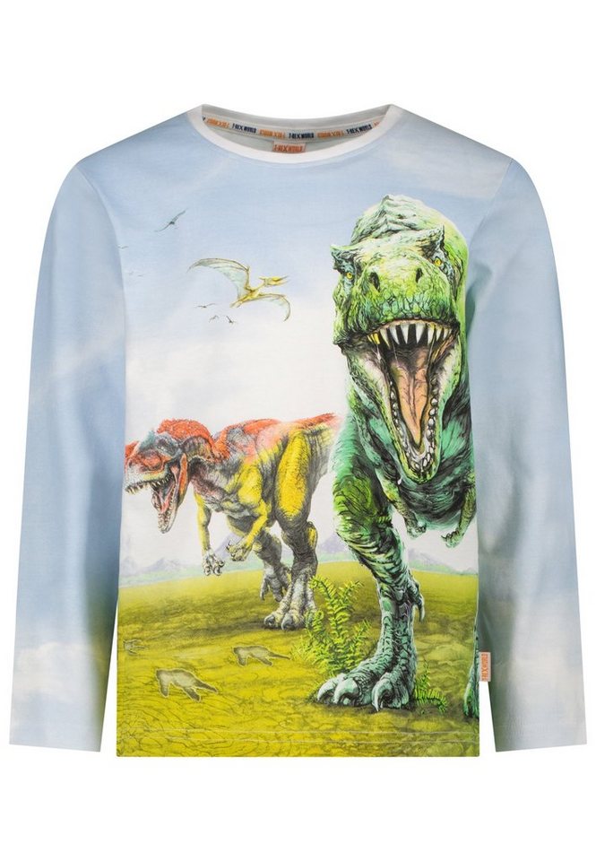 T-REX WORLD Langarmshirt T-Rex World mit T-Rex Foto Print von T-REX WORLD
