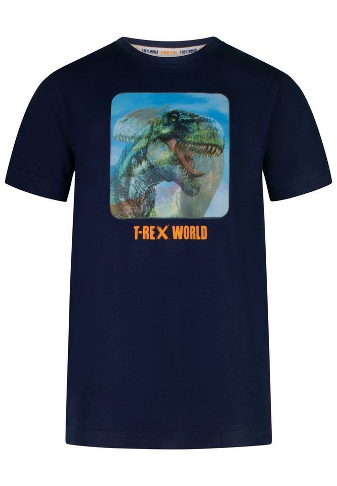 T-REX WORLD T-Shirt T-Rex World mit T-Rex Hologram Print T-REX WORLD T-Shirt T-Rex World mit T-Rex Hologram Print von T-REX WORLD