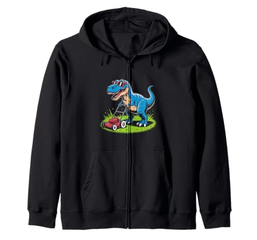 Lustiger Spruch Dinosaurier Mähen Rasen Ehemann Vater Frauen Männer Kapuzenjacke von T Rex Yard Humor Summer Nerdy Jurassic Dad Style