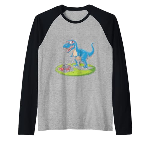 Lustiger Spruch Dinosaurier Mähen Rasen Ehemann Vater Frauen Männer Raglan Lustiger Spruch Dinosaurier Mähen Rasen Ehemann Vater Frauen Männer Raglan von T Rex Yard Humor Summer Nerdy Jurassic Dad Style