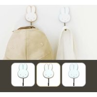 Miffy Adhesive Rubber Hook Blue Grey (H74×W36.5×D16mm) von T'S Factory