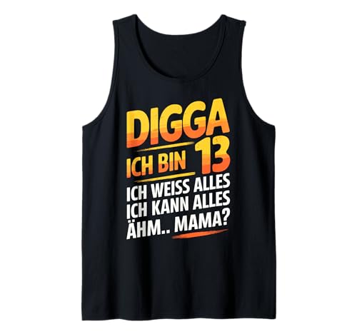 13. Geburtstag Junge Mädchen 13 Jahre 2012 Lustig Geschenk Tank Top von T Shirt 13. Geburtstag Junge Mädchen 13 Jahre Deko