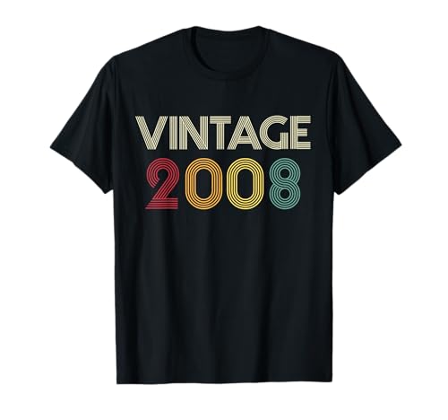 17. Geburtstag Junge Mädchen 17 Jahre 2008 Lustig Geschenk T-Shirt von T-Shirt 17 Jahre Junge Mädchen 17. Geburtstag Deko