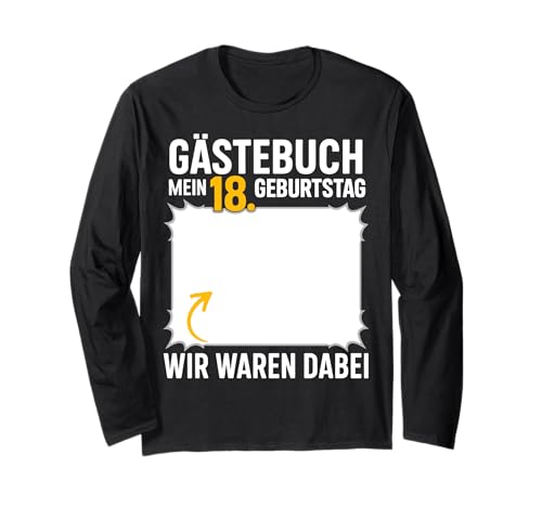 18. Geburtstag Junge Mädchen 18 Jahre 2007 Lustig Geschenk Langarmshirt von T-Shirt 18. Geburtstag Junge Mädchen 18 Jahre Deko