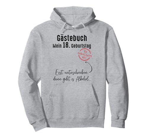 18. Geburtstag Junge Mädchen 18 Jahre 2007 Lustig Geschenk Pullover Hoodie von T-Shirt 18. Geburtstag Junge Mädchen 18 Jahre Deko