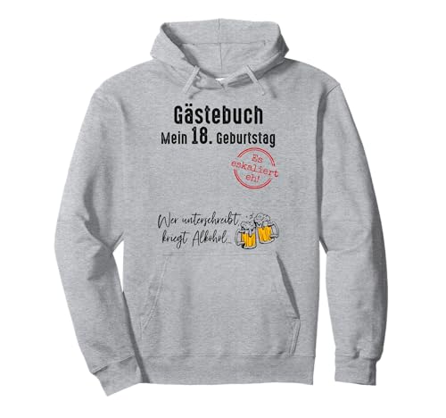 18. Geburtstag Junge Mädchen 18 Jahre 2007 Lustig Geschenk Pullover Hoodie von T-Shirt 18. Geburtstag Junge Mädchen 18 Jahre Deko