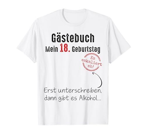 18. Geburtstag Junge Mädchen 18 Jahre 2007 Lustig Geschenk T-Shirt von T-Shirt 18. Geburtstag Junge Mädchen 18 Jahre Deko
