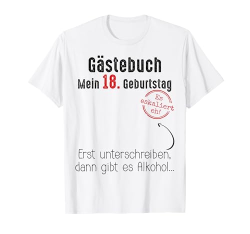 18. Geburtstag Junge Mädchen 18 Jahre 2007 Lustig Geschenk T-Shirt von T-Shirt 18. Geburtstag Junge Mädchen 18 Jahre Deko