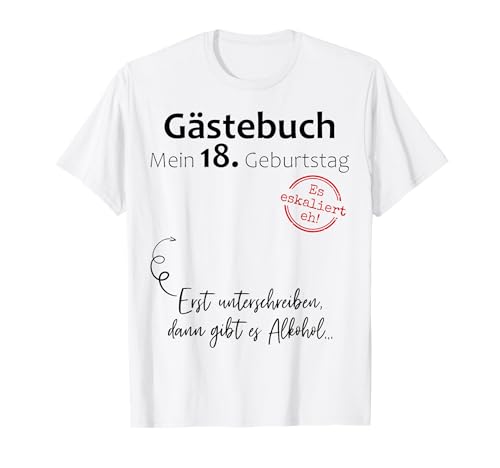 18. Geburtstag Junge Mädchen 18 Jahre 2007 Lustig Geschenk T-Shirt von T-Shirt 18. Geburtstag Junge Mädchen 18 Jahre Deko