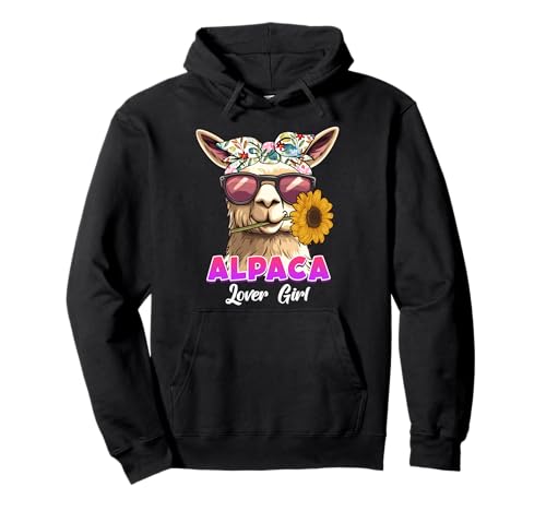 Alpaka Fan ALPACA LOVER GIRL Lama Lustig Alpakas Pullover Hoodie von T-Shirt mit Alpaka Motiv Lustig Alpaka Fanartikel