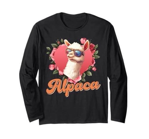 Alpaka Fan ALPAKA Frauen Lama Lustiges Alpakas Langarmshirt von T-Shirt mit Alpaka Motiv Lustig Alpaka Fanartikel