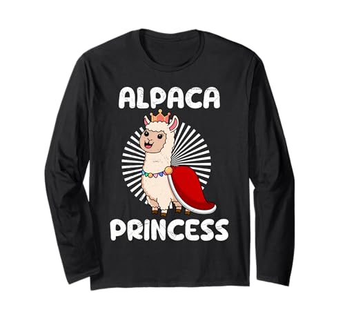 Alpakas Fan ALPACA PRINCESS Frauen Lama Lustig Alpaka Langarmshirt Alpakas Fan ALPACA PRINCESS Frauen Lama Lustig Alpaka Langarmshirt von T-Shirt mit Alpaka Motiv Lustig Alpaka Fanartikel