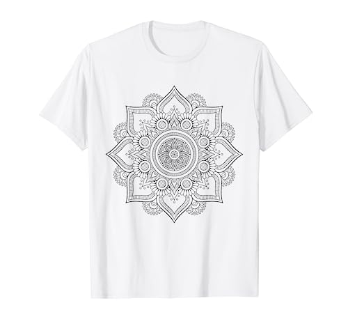 Mandala zum bemalen & ausmalen für Kinder T-Shirt von T-Shirt zum bemalen für Kinder Motiv & ausmalen