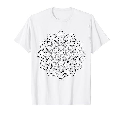 Mandala zum bemalen & ausmalen für Kinder T-Shirt von T-Shirt zum bemalen für Kinder Motiv & ausmalen