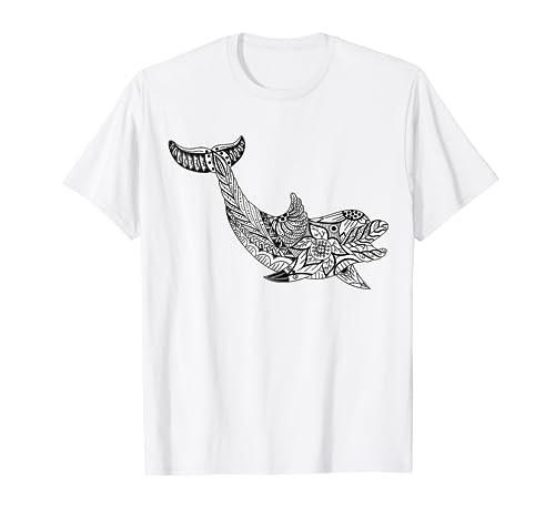 Niedlicher Delfin zum bemalen & ausmalen für Kinder T-Shirt von T-Shirt zum bemalen für Kinder Motiv & ausmalen