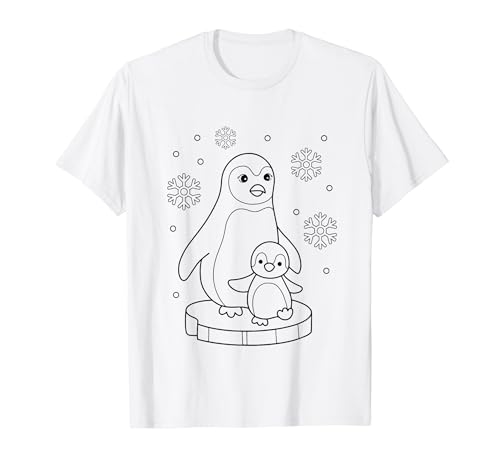 Pinguin Mandala zum bemalen & ausmalen für Kinder T-Shirt von T-Shirt zum bemalen für Kinder Motiv & ausmalen