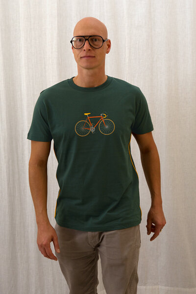 T-Shirtladen-Marktstrasse GmbH Rennrad grüngrau Boy-T-Shirt von T-Shirtladen-Marktstrasse GmbH