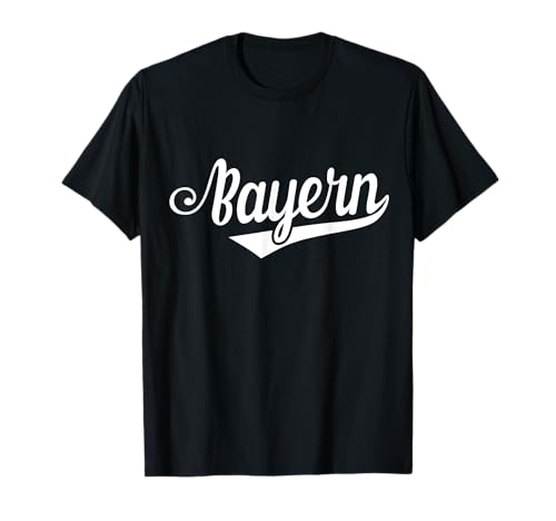 Bayern Retro Baseball Schrift Geschenk Fans Herren Bayern T-Shirt Bayern Retro Baseball Schrift Geschenk Fans Herren Bayern T-Shirt von T-Shirts Bayern