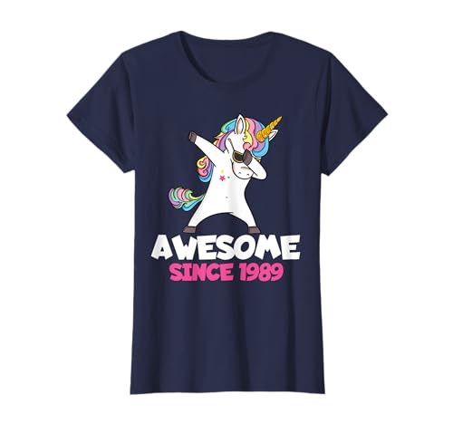 Awesome since 1989 T-Shirt 31. Geburtstag Einhorn Frauen T-Shirt von T-Shirts zum 31. Geburtstag Einhorn