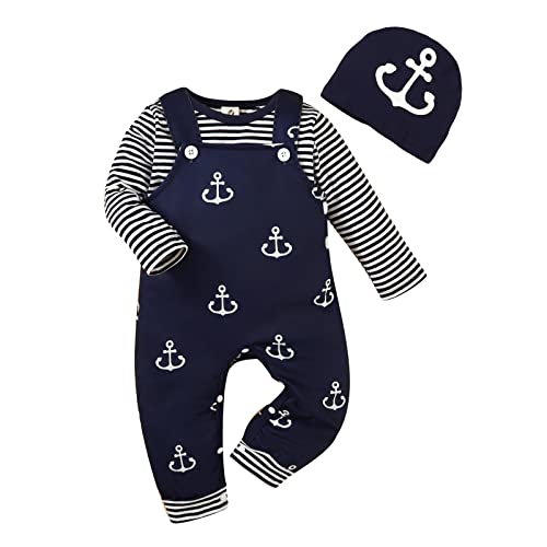 T TALENTBABY Baby Kleidung Jungen 12-18 Monate, Langarm Neugeborenes Winter Overall, Unisex Herbst Strampler, Baby Mädchen Bekleidungsets, Anzug, Boy Girl Outfit, Geschenke von T TALENTBABY