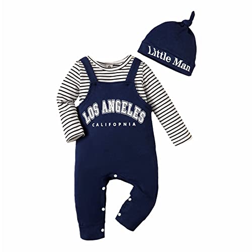 T TALENTBABY Boy Girl Outfit 0-3 Monate, Baby Kleidung Jungen, Unisex Herbst Strampler, Langarm Neugeborenes Frühling Sommer Overall, Baby Mädchen Bekleidungsets von T TALENTBABY