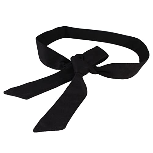 TOOYFUL Klassische Wollgürtel Krawatte Bug Breites für Mantel 172cm, Schwarz, M von TOOYFUL
