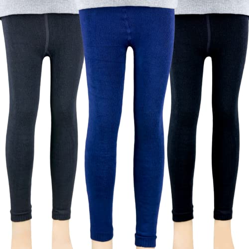 T&R Industrees 3 Stück warme Kinder Thermo Leggings für Jungen und Mädchen | Unisex | 116-128 von T&R Industrees