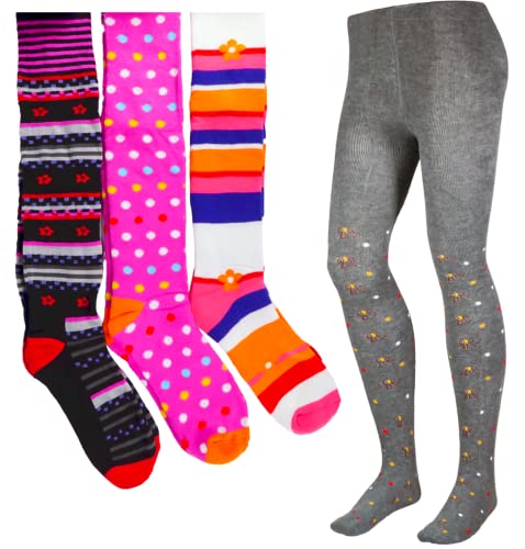 T&R Industrees 3 Stück warme Thermo Strumpfhosen für Mädchen | Supermix 1 | 104-116 von T&R Industrees