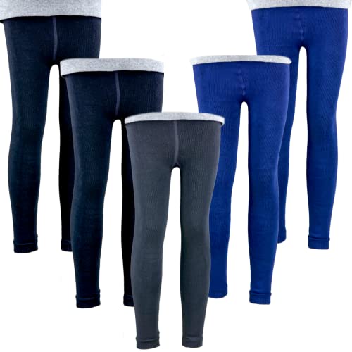 T&R Industrees Kinder Thermo Leggings für Jungen und Mädchen | Leggins| warm kuschelig Winter| Unisex Supermix2| 5 Stück | 98-116 von T&R Industrees