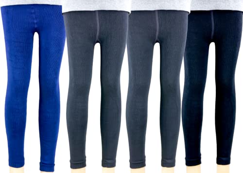 T&R Industrees Kinder Thermo Leggings für Jungen und Mädchen | Leggins| warm kuschelig Winter| Unisex Supermix2| 4 Stück| 110-122 von T&R Industrees