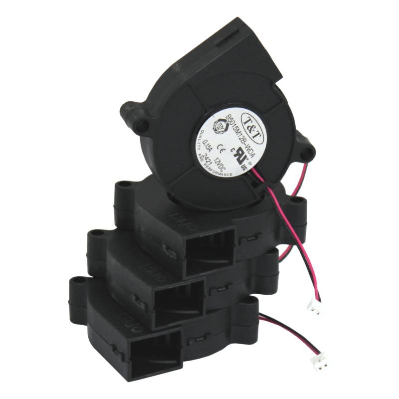 4 Stück T&T B5015M12B-WDA Radiallüfter Lüfter Fan Blower 50 x 50 x 15 mm 12V von T&T
