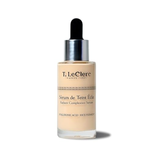 T. LeClerc – Skin Tint Serum Foundation 30 ml – 02 Mandel – Getöntes Serum fürs Gesicht mit Second Skin Effect & Hyaluronsäure, Leichtes Make-up für strahlenden Teint von T. LeClerc PARIS 1881