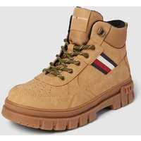 T.Hilfiger Kids Shoes Boots mit Schnürverschluss Modell 'MICHIGAN' in Camel, Größe 35 von T.Hilfiger Kids Shoes