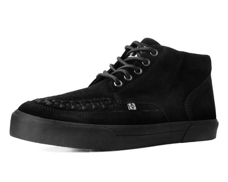 T.U.K. Creeper Sneaker Mid Black Suede Creepers schwarz in EU43 von T.U.K.