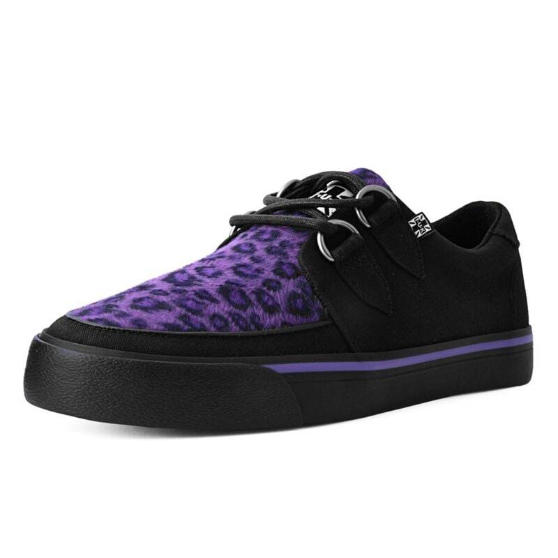 T.U.K. Creeper Sneaker PURPLE LEO Sneaker schwarz purple in EU37 von T.U.K.