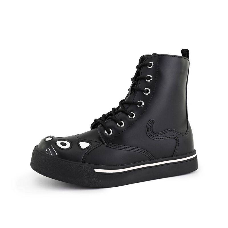 T.U.K. - Gothic Sneaker high - Kitty Sneaker Combat Boot - EU36 bis EU39 - für Damen - Größe EU36 - schwarz T.U.K. - Gothic Sneaker high - Kitty Sneaker Combat Boot - EU36 bis EU39 - für Damen - Größe EU36 - schwarz von T.U.K.