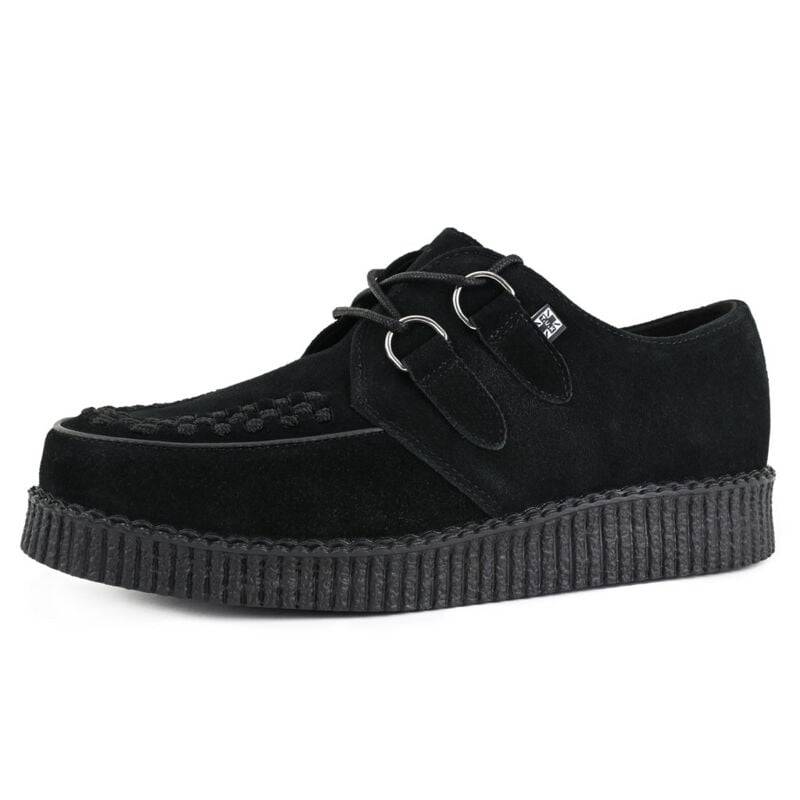 T.U.K. LOW FLEX ROUND TOE CREEPER BLACK SUEDE - CREEPERS Creepers schwarz in EU44 von T.U.K.