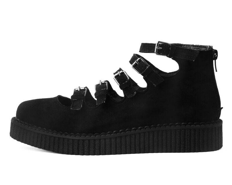T.U.K. Pointed Creeper Sandale 5 Buckle Sandale schwarz in EU39 von T.U.K.