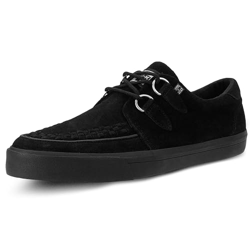 T.U.K. Unisex VLK D Ring Creeper Black Suede Niedrige Sneaker, 45 EU von T.U.K.