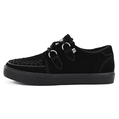 T.U.K. Creeper Sneaker aus Leder & Wildleder - Farbe Black Suede - Herren & Damen - Größe 41 von T.U.K