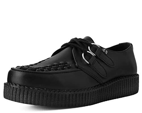 T.U.K. Vegan Viva Low Creeper - Herren & Damen Schuhe - Farbe Black TUKskin™ - Größe EU37 von T.U.K.