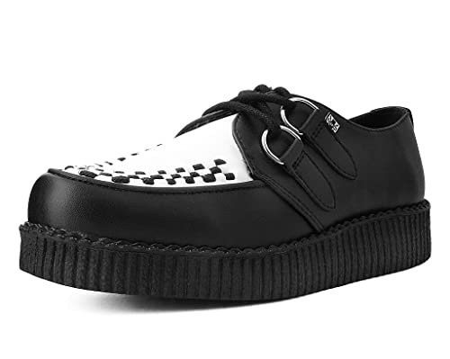 T.U.K. Vegan Viva Low Creeper - Herren & Damen Schuhe - Farbe Black and White TUKskin™ - Größe EU36 von T.U.K.