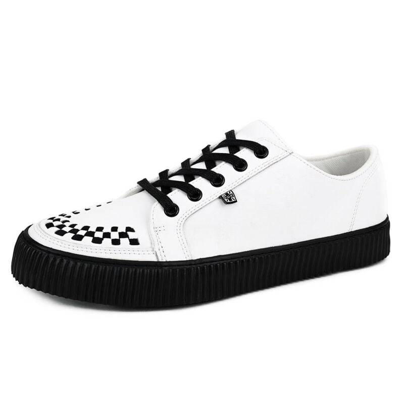 T.U.K. White Leather Upper Sneaker weiß in EU41 von T.U.K.