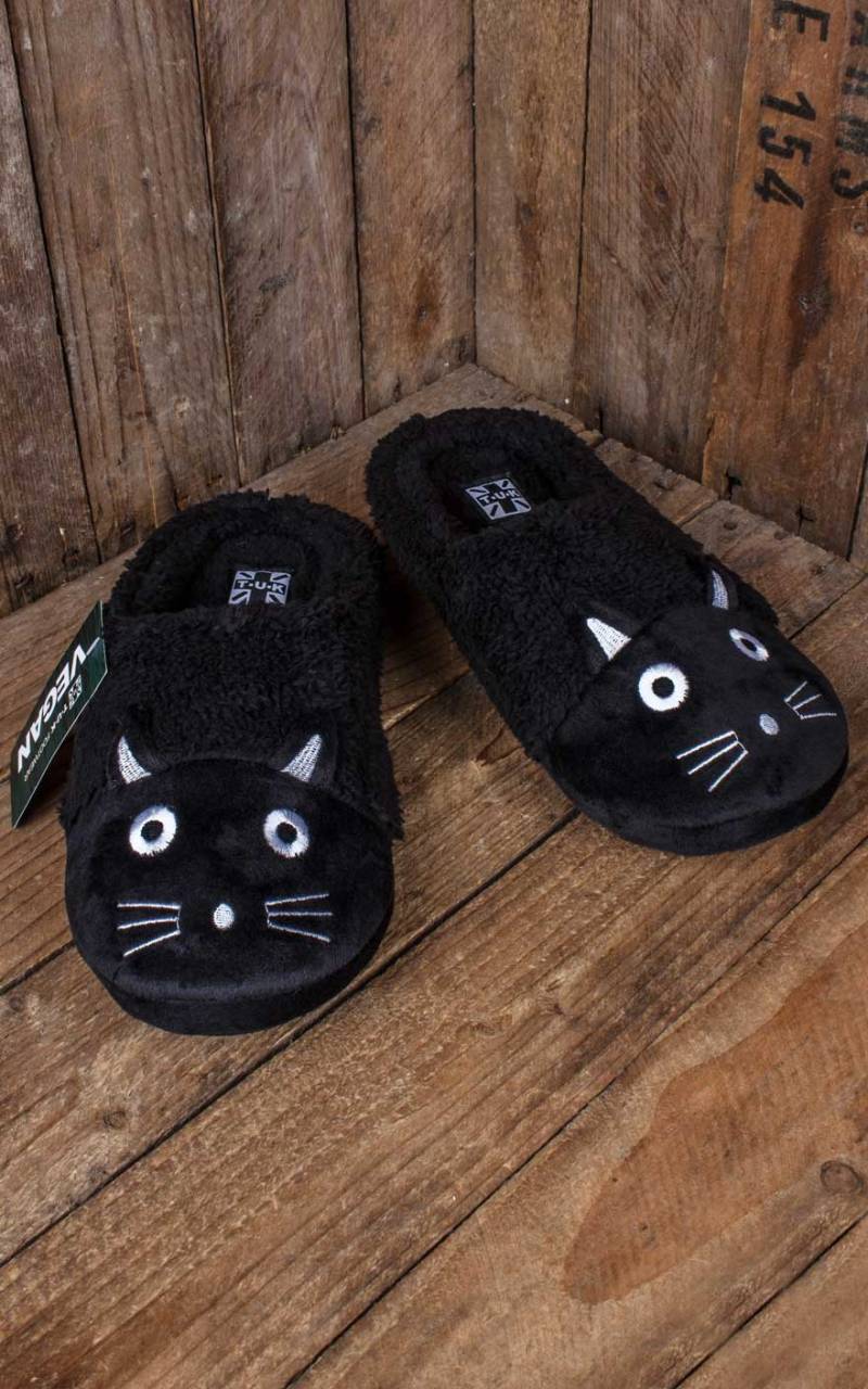 TUK Hausschuh Kitty Slipper Black #36/37 von T.U.K