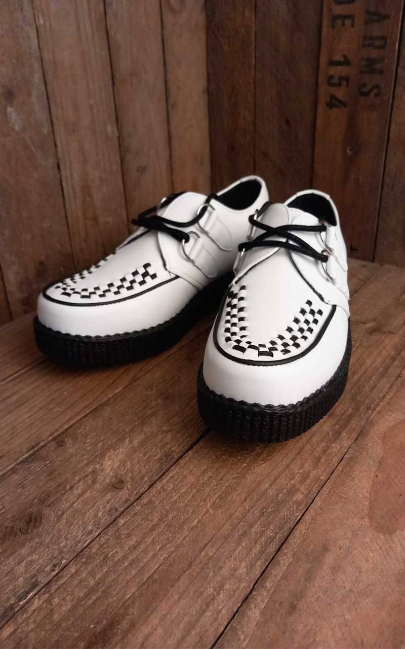 TUK Low Flex Round Toe Creeper, wei? #39 von T.U.K