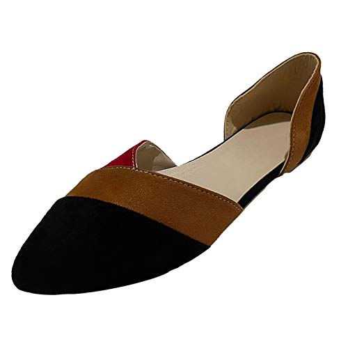 Damen nautische Wildleder Smart Loafer Bowknot Mokassin Flacher Slip On Comfort Schuh Einfarbig Sandalen Bootsschuhe 