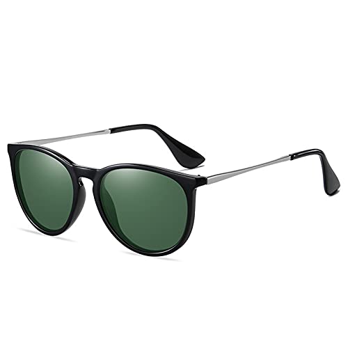 Retro Polarisierte Sonnenbrillen Sonnenbrille,Sunglasses Sportsonnenbrille Herren Damen Polarisierte Sonnenbrille, Sonnenbrille/Der Rahmen der Brille ist Outdoor (Grün) von T-