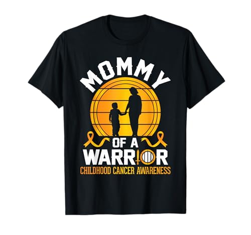 Stolze Mama eines Kriegers, Sohn zur Krebsaufklärung im Kindesalter T-Shirt Stolze Mama eines Kriegers, Sohn zur Krebsaufklärung im Kindesalter T-Shirt von T9Shop Childhood Cancer Awareness Month Mommy