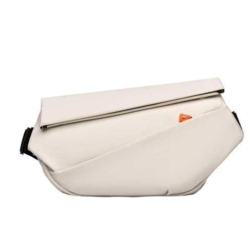 Anti-Diebstahl-Umhängetaschen, Mehrzweck-Umhängetaschen for Männer, modische Sling-Brust-Schultertasche, Rucksack for die Reise(Off-White) von TABAGFKFNV