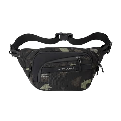 Crossbody Brust Handtaschen Waistpack Casual Brust for Frauen und Männer einfache Sport Taille(Camouflage) von TABAGFKFNV